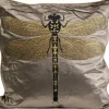 KARE Design Kissen Glitter Dragonfly Braun 40X40Cm- Kissen