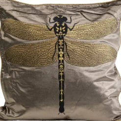 KARE Design Kissen Glitter Dragonfly Braun 40X40Cm- Kissen