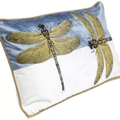 KARE Design Kissen Glitter Dragonfly Weis 50X30Cm- Kissen
