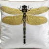 KARE Design Kissen Glitter Dragonfly Weis 40X40Cm- Kissen