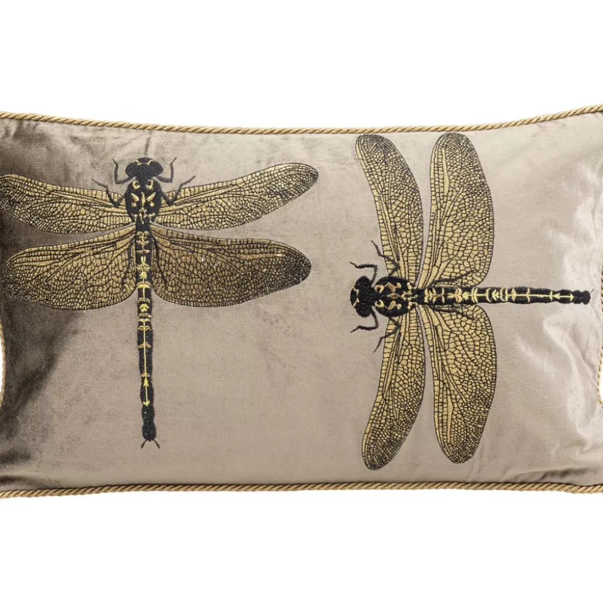 KARE Design Kissen Glitter Dragonfly Braun 50X30Cm- Kissen
