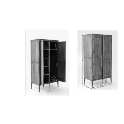 KARE Design Kleiderschrank Brooklyn Walnut- Regale