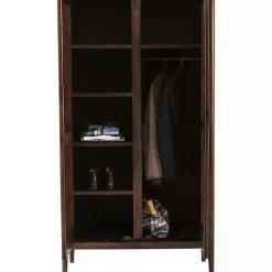KARE Design Kleiderschrank Brooklyn Walnut- Regale