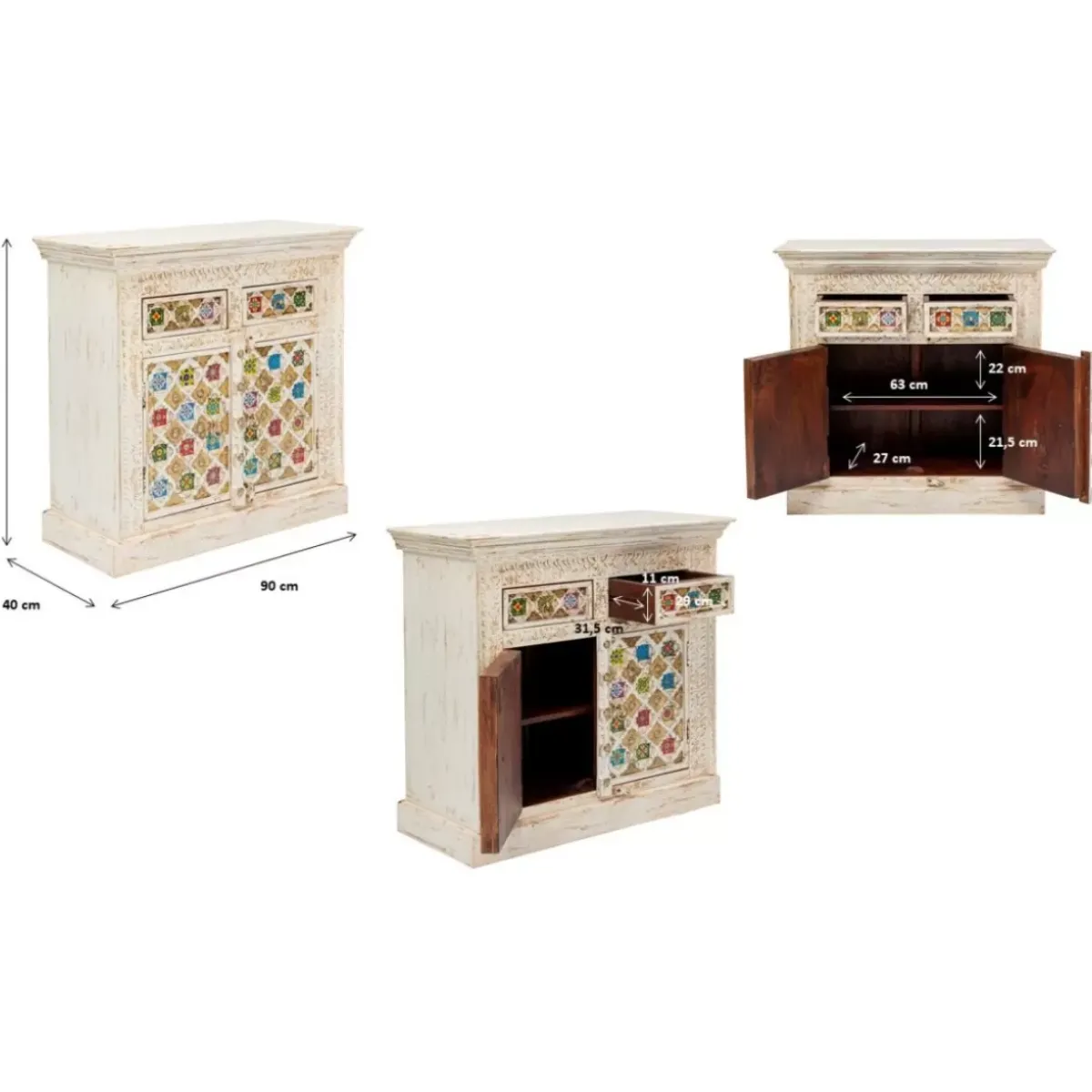 KARE Design Kommode Bazar 90- Kommoden & Sideboards