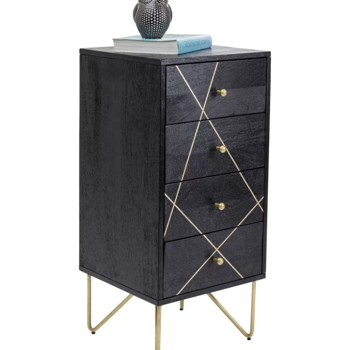 KARE Design Kommode Gold Vein 4 Schube 40X88Cm- Kommoden & Sideboards