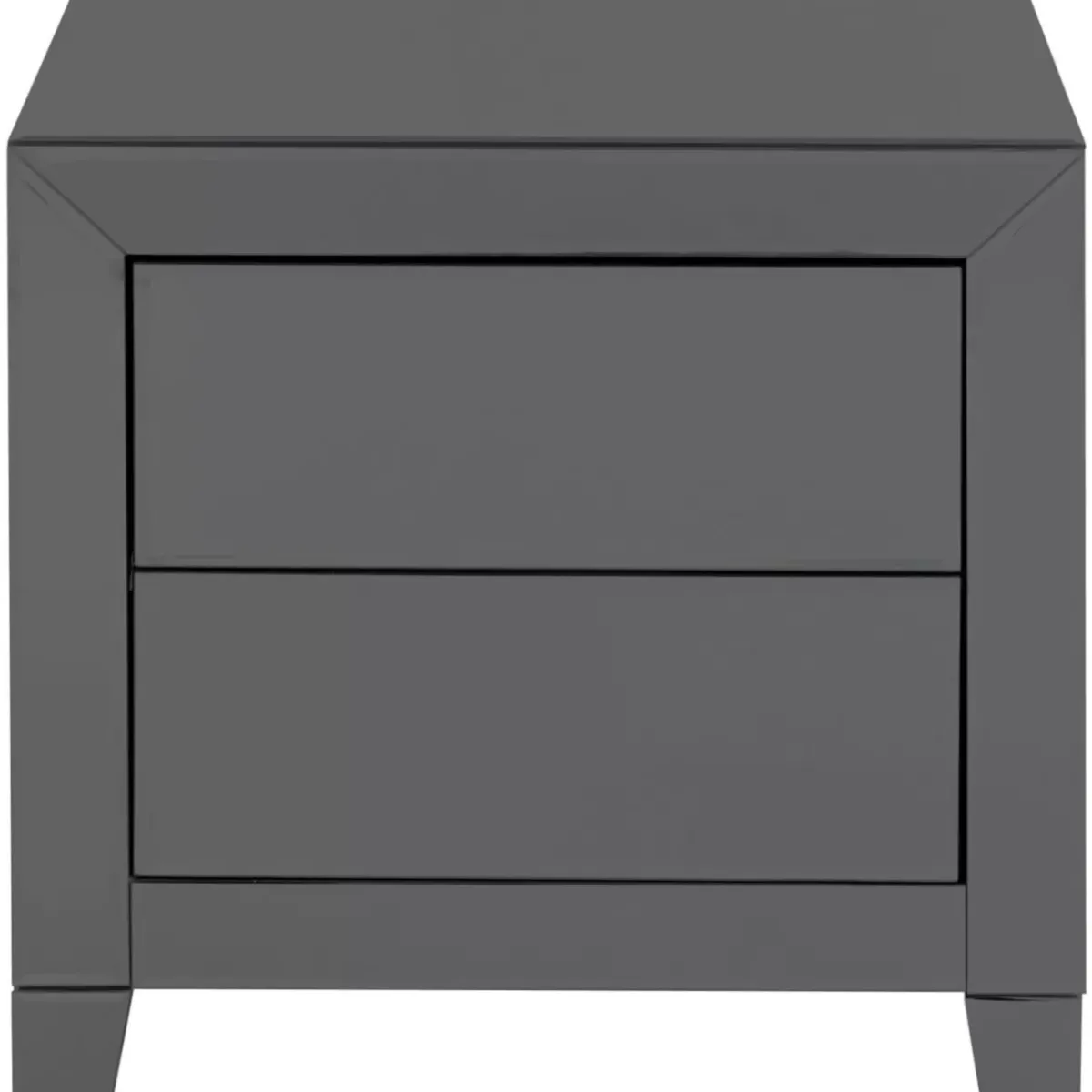 KARE Design Kommode Klein Luxury Push 2 Schube Grau- Kommoden & Sideboards