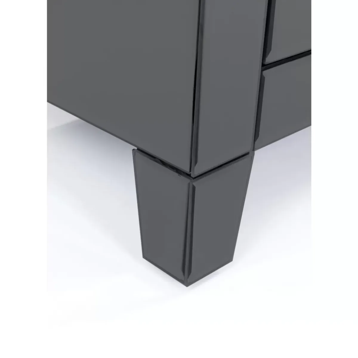 KARE Design Kommode Klein Luxury Push 2 Schube Grau- Kommoden & Sideboards