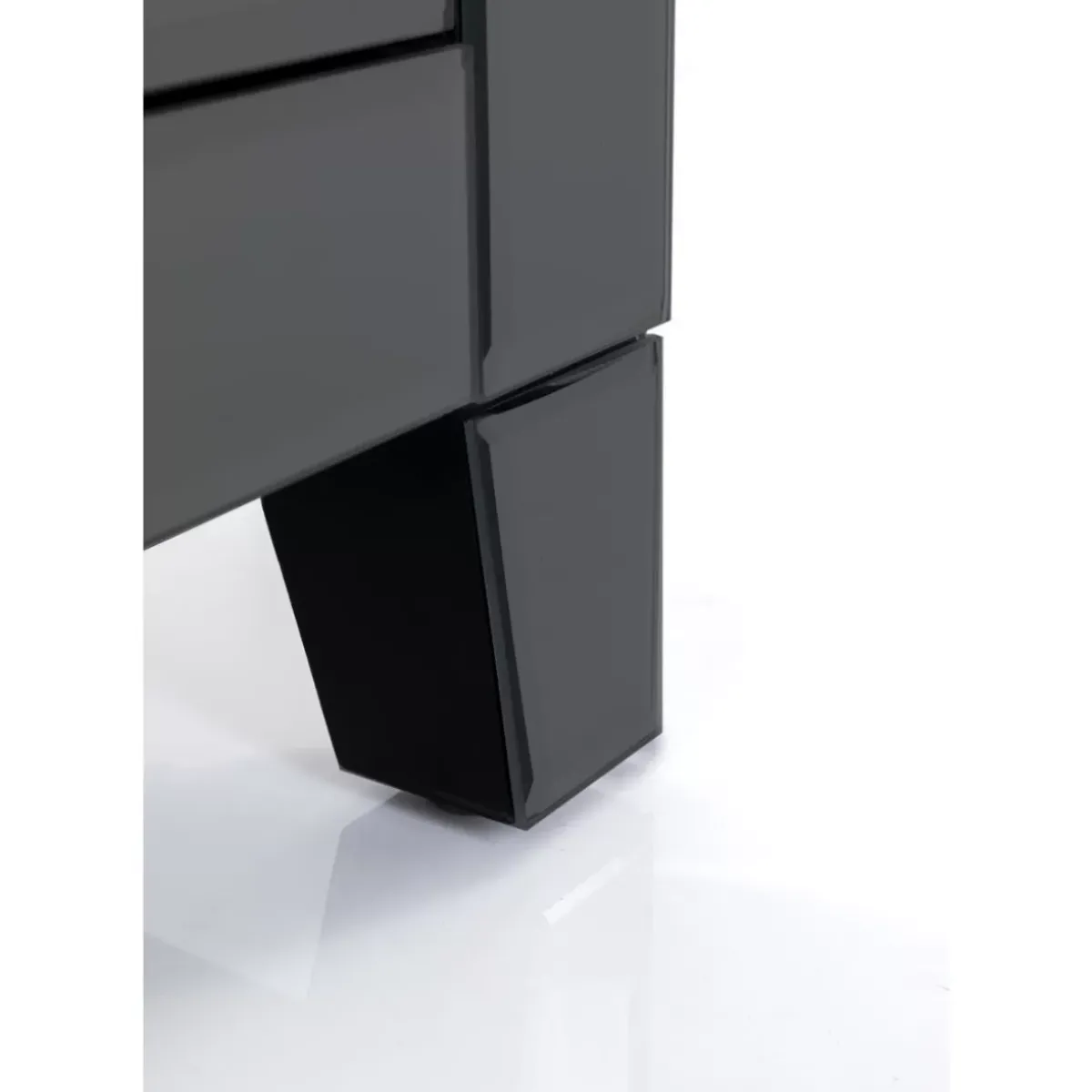 KARE Design Kommode Klein Luxury Push 2 Schube Grau- Kommoden & Sideboards