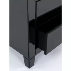 KARE Design Kommode Klein Luxury Push 2 Schube Grau- Kommoden & Sideboards