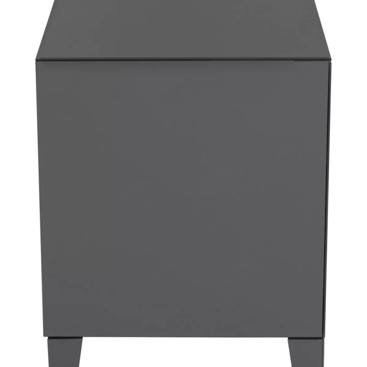 KARE Design Kommode Klein Luxury Push 2 Schube Grau- Kommoden & Sideboards