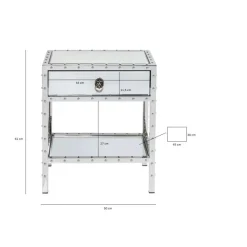 KARE Design Kommode Klein Rivet- Kommoden & Sideboards