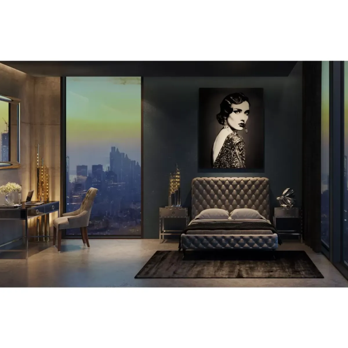 KARE Design Kommode Klein Rivet- Kommoden & Sideboards