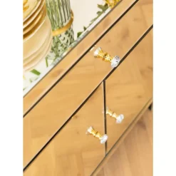 KARE Design Kommode Luxury Champagne 2-Turig 1 Schub- Kommoden & Sideboards