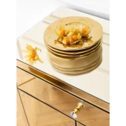 KARE Design Kommode Luxury Champagne 2-Turig 1 Schub- Kommoden & Sideboards