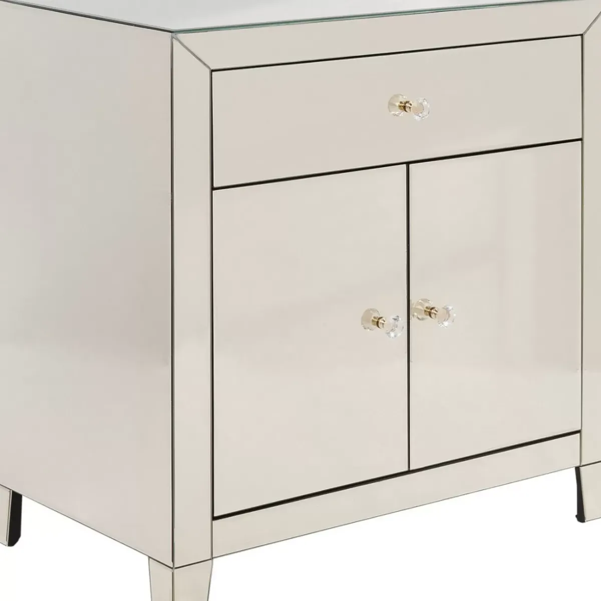 KARE Design Kommode Luxury Champagne 2-Turig 1 Schub- Kommoden & Sideboards