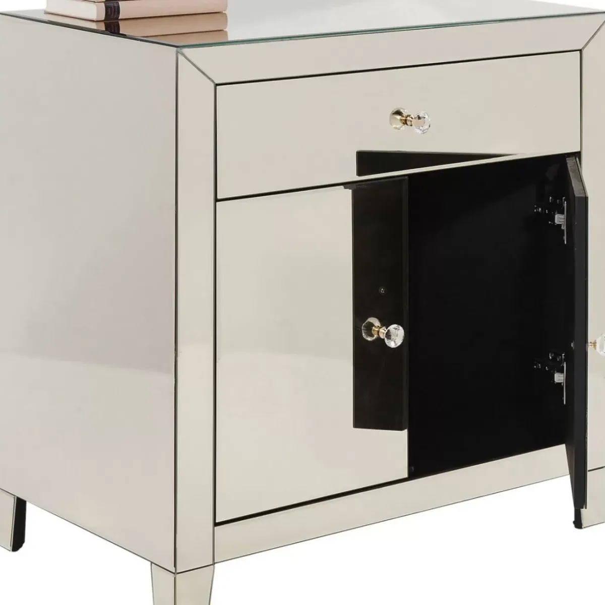 KARE Design Kommode Luxury Champagne 2-Turig 1 Schub- Kommoden & Sideboards