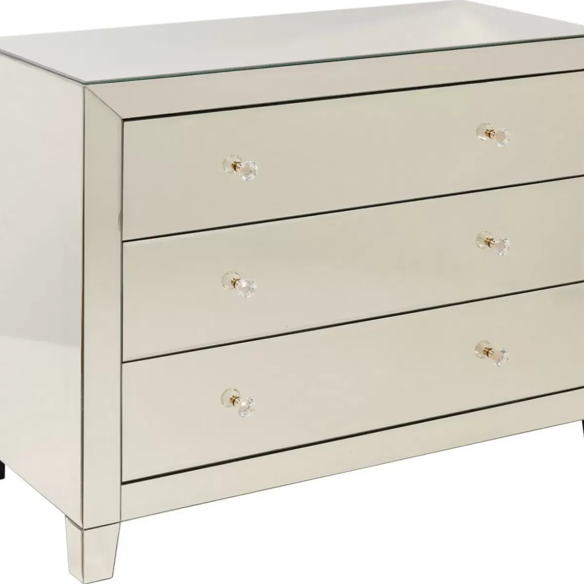 KARE Design Kommode Luxury Champagne 3 Schube- Kommoden & Sideboards