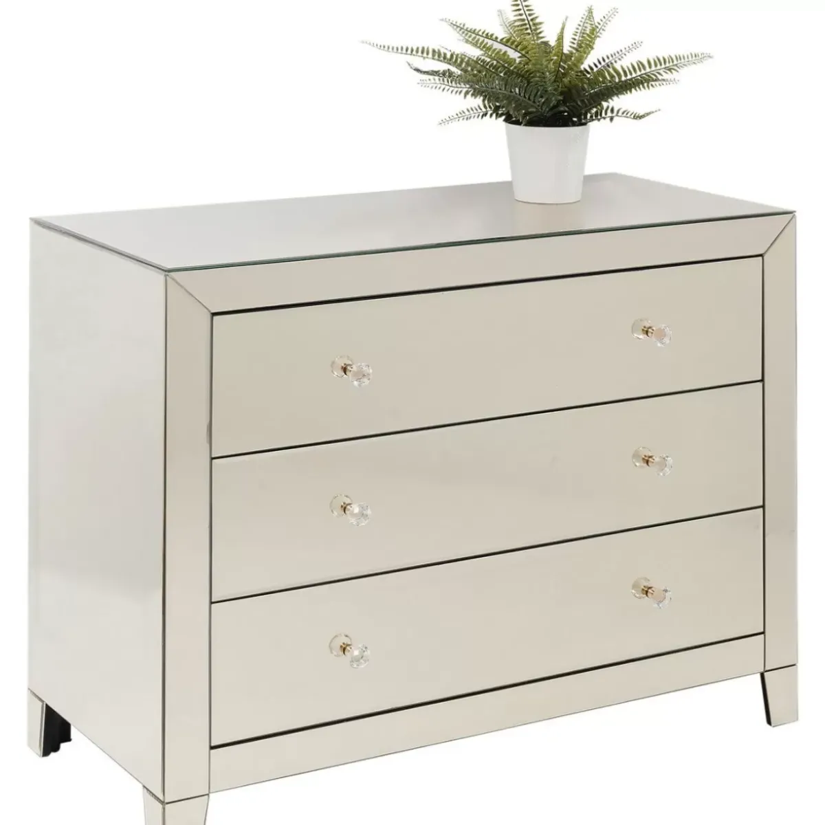 KARE Design Kommode Luxury Champagne 3 Schube- Kommoden & Sideboards