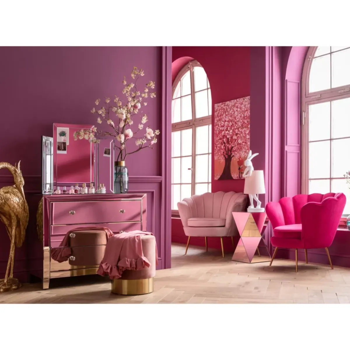 KARE Design Kommode Luxury Champagne 3 Schube- Kommoden & Sideboards