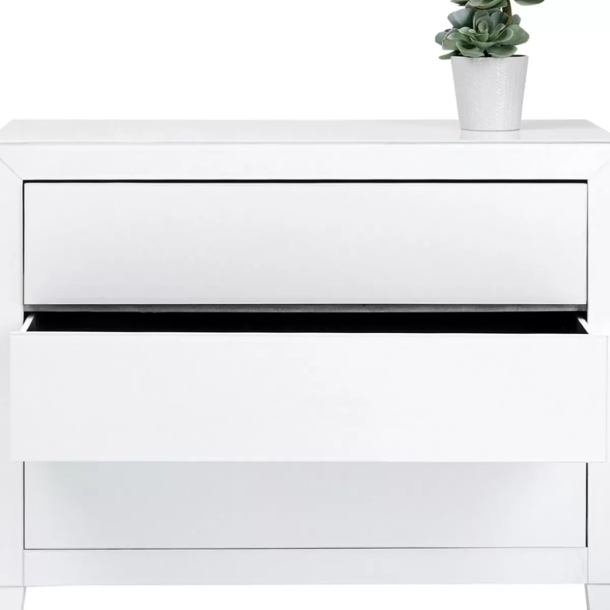 KARE Design Kommode Luxury Push 3 Schube Weiss- Kommoden & Sideboards