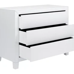 KARE Design Kommode Luxury Push 3 Schube Weiss- Kommoden & Sideboards