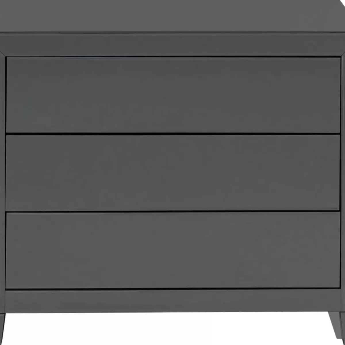 KARE Design Kommode Luxury Push 3 Schube Grau- Kommoden & Sideboards