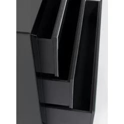 KARE Design Kommode Luxury Push 3 Schube Grau- Kommoden & Sideboards