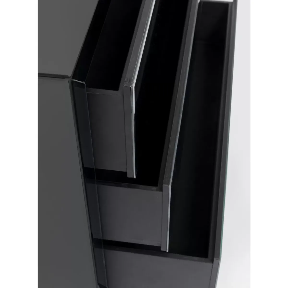 KARE Design Kommode Luxury Push 3 Schube Grau- Kommoden & Sideboards