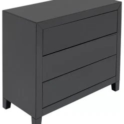 KARE Design Kommode Luxury Push 3 Schube Grau- Kommoden & Sideboards