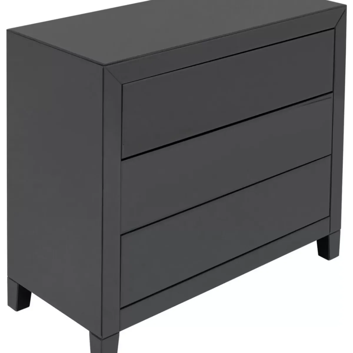 KARE Design Kommode Luxury Push 3 Schube Grau- Kommoden & Sideboards