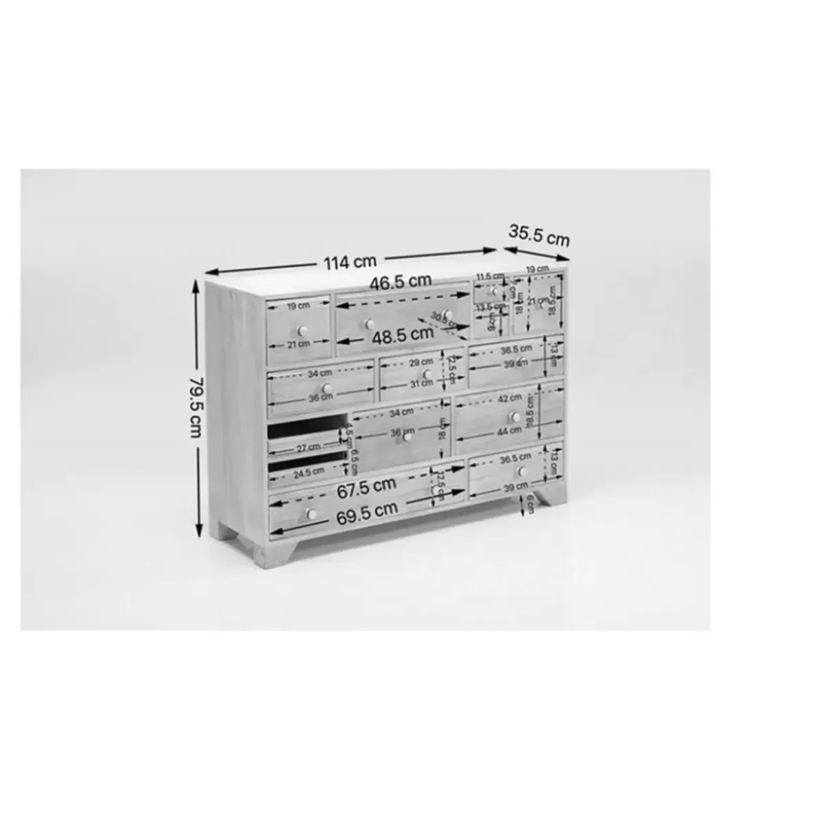 KARE Design Kommode Puro 10 Schube- Kommoden & Sideboards