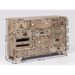 KARE Design Kommode Puro 14 Schube- Kommoden & Sideboards