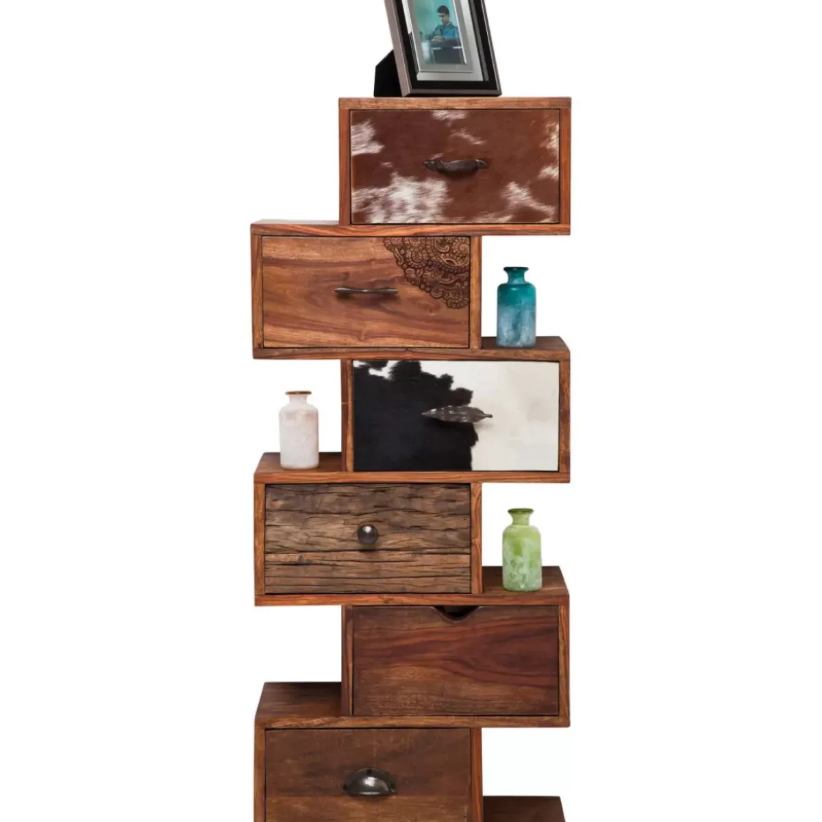 KARE Design Kommode Rodeo Zick Zack 6 Schube- Kommoden & Sideboards