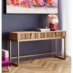 KARE Design Konsole Concertina Natur 136X40Cm- Kommoden & Sideboards