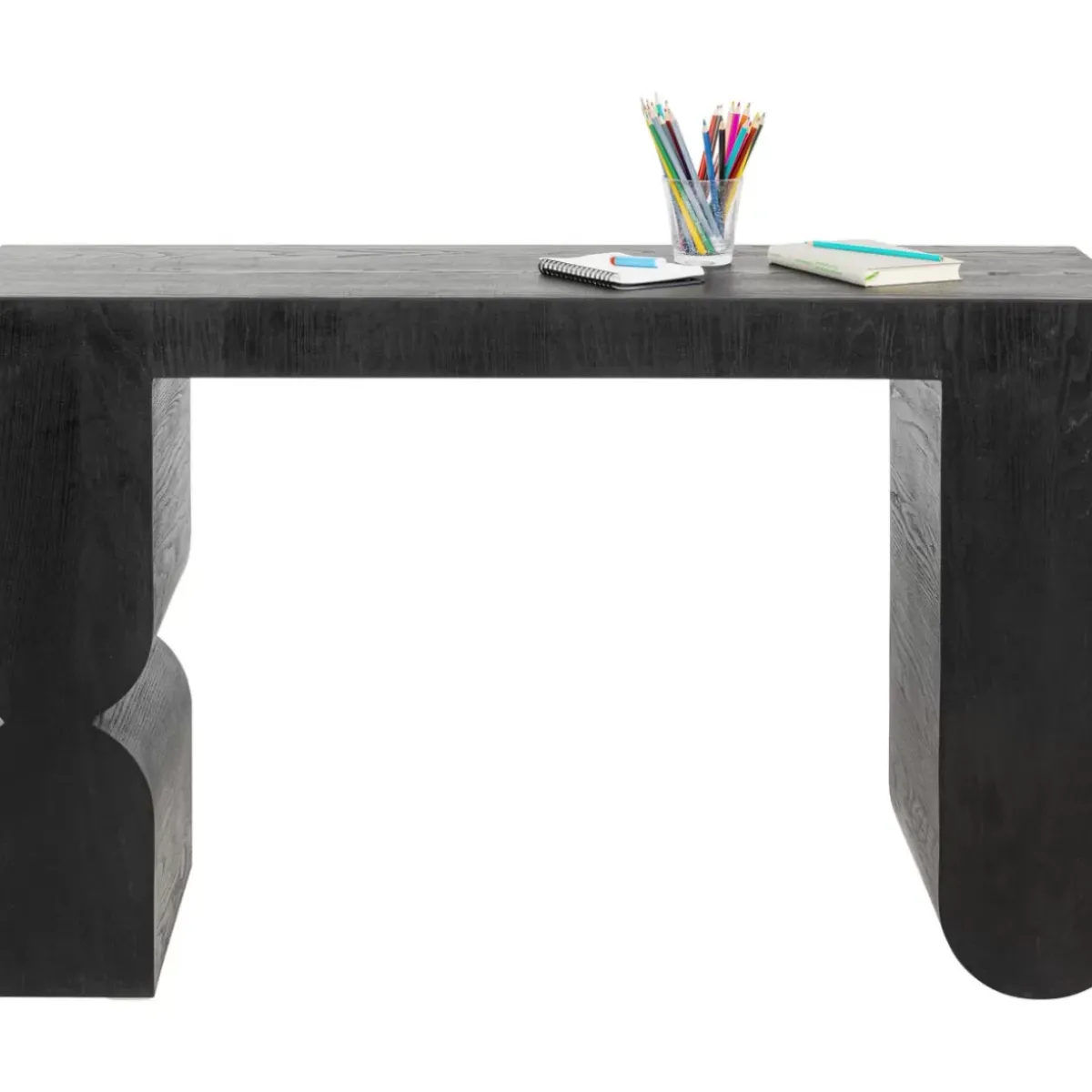 KARE Design Konsole Curve Schwarz 120X76Cm- Kommoden & Sideboards