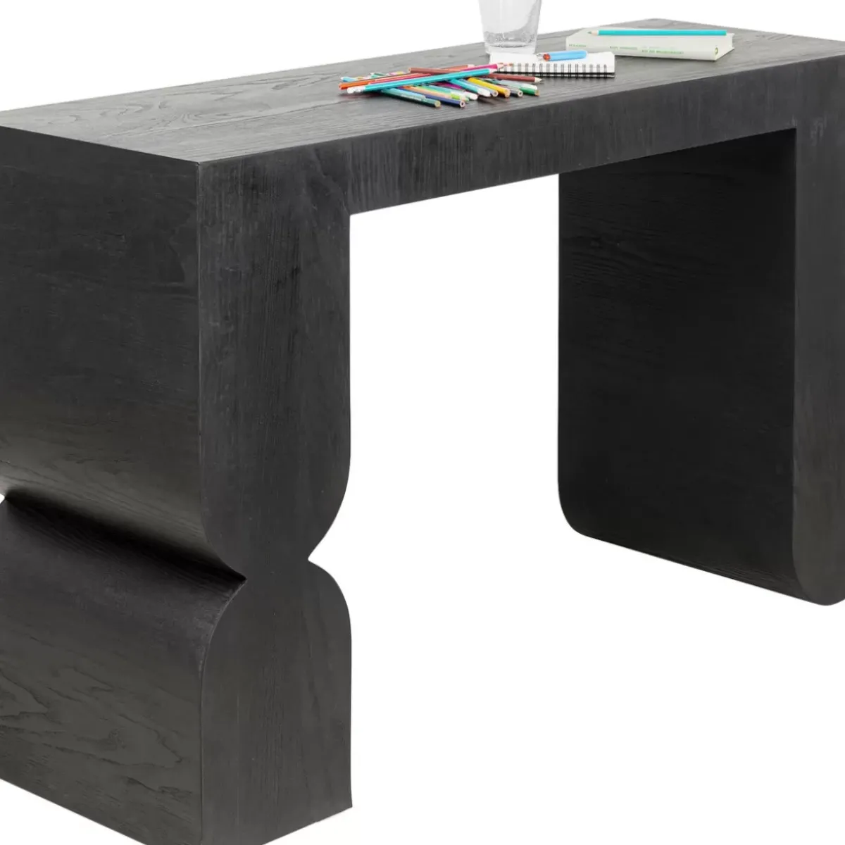 KARE Design Konsole Curve Schwarz 120X76Cm- Kommoden & Sideboards