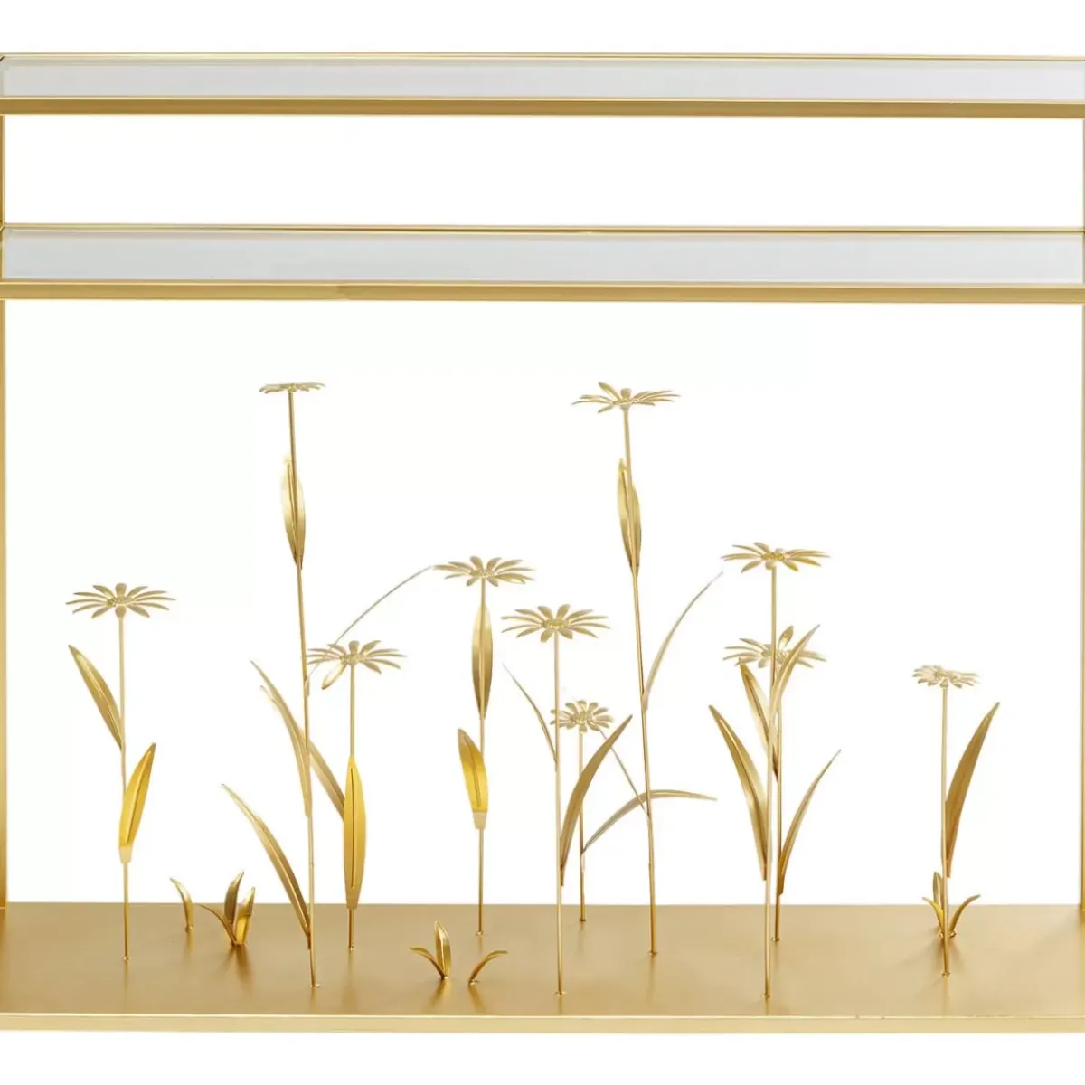 KARE Design Konsole Flower Meadow Gold 100- Kommoden & Sideboards