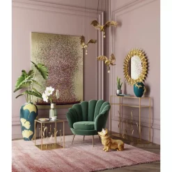 KARE Design Konsole Flower Meadow Gold 100- Kommoden & Sideboards