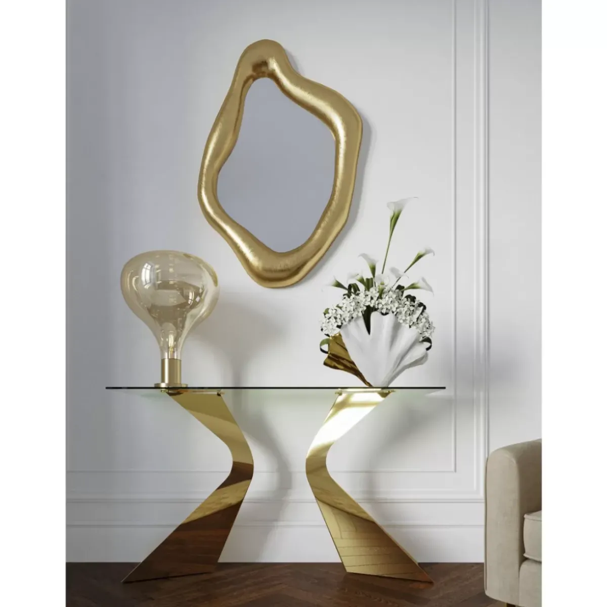 KARE Design Konsole Gloria Gold- Kommoden & Sideboards