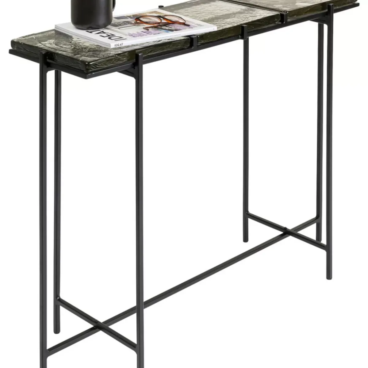 KARE Design Konsole Ice Schwarz 98X80Cm- Kommoden & Sideboards