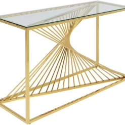 KARE Design Konsole Laser Gold 120X40- Kommoden & Sideboards