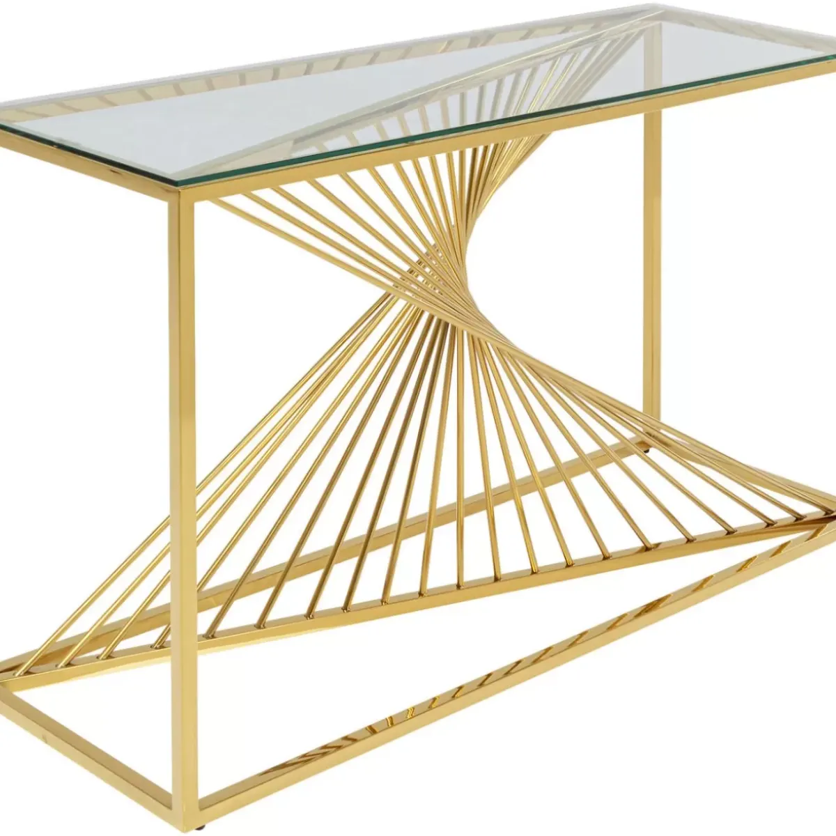 KARE Design Konsole Laser Gold 120X40- Kommoden & Sideboards