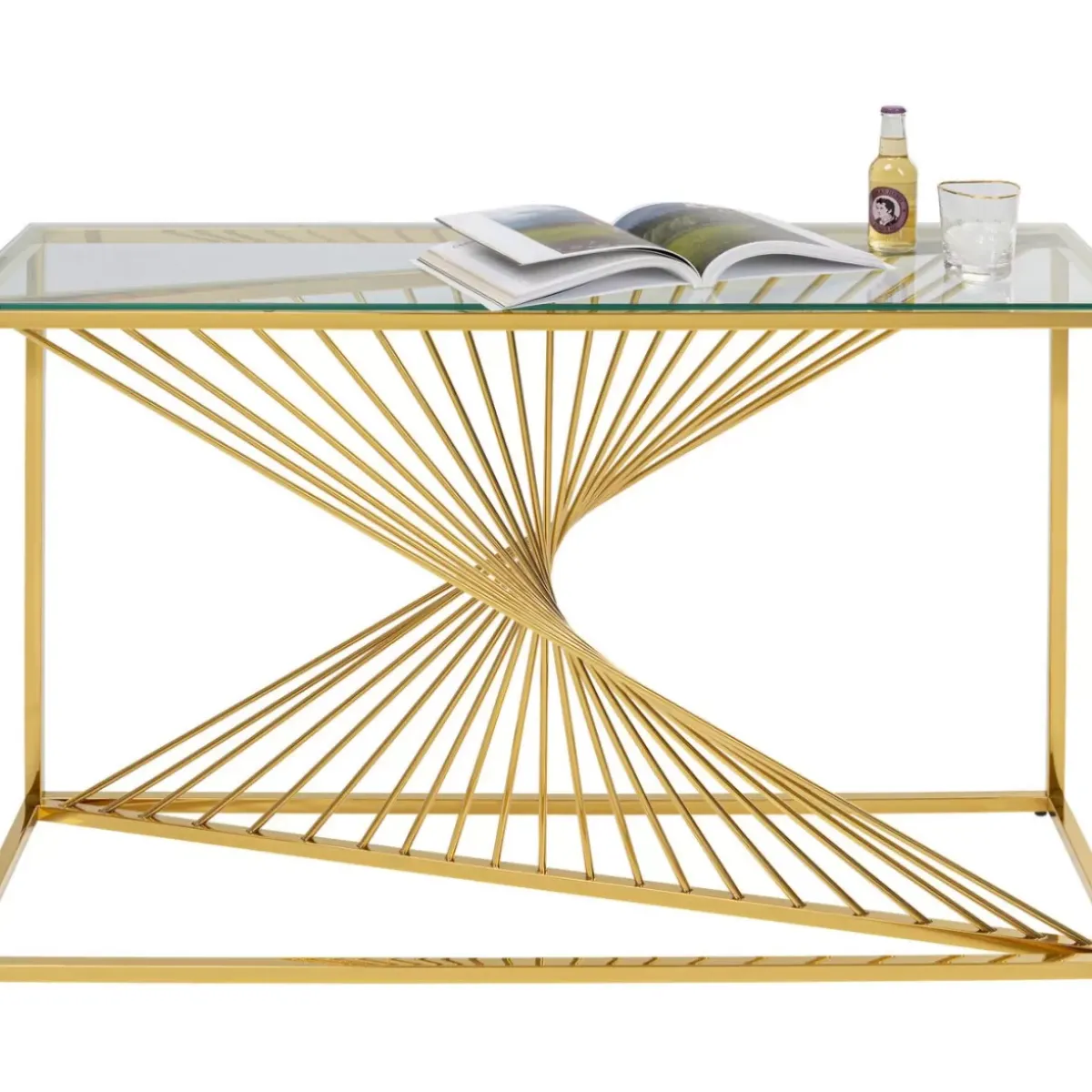 KARE Design Konsole Laser Gold 120X40- Kommoden & Sideboards