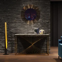 KARE Design Konsole Laser Gold 120X40- Kommoden & Sideboards