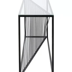 KARE Design Konsole Laser Schwarz Klarglas 120X40Cm- Kommoden & Sideboards