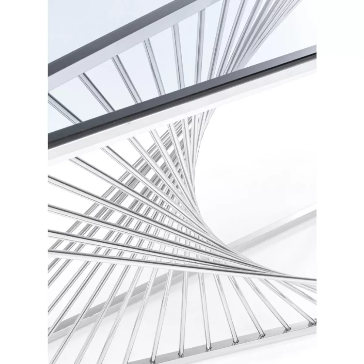 KARE Design Konsole Laser Silber Klarglas 120X40- Kommoden & Sideboards