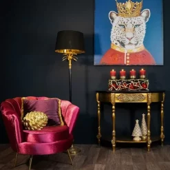 KARE Design Konsole Lv Gold-Schwarz- Kommoden & Sideboards