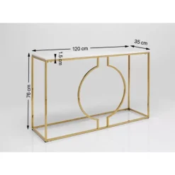 KARE Design Konsole Miami Loft Gold 120Cm- Kommoden & Sideboards
