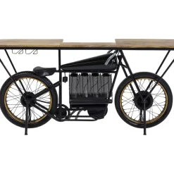 KARE Design Konsole Motorbike Schwarz- Kommoden & Sideboards