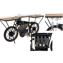 KARE Design Konsole Motorbike Schwarz- Kommoden & Sideboards
